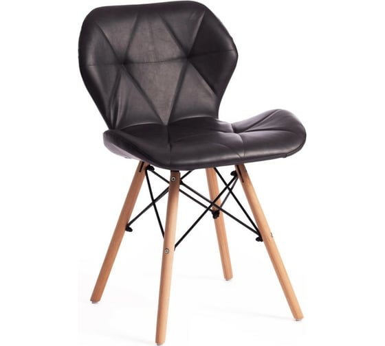 Стул Tetchair STUTTGART 74 экокожа/дерево береза/металл, 50x47x73 см, серый 22, 4 шт 15206