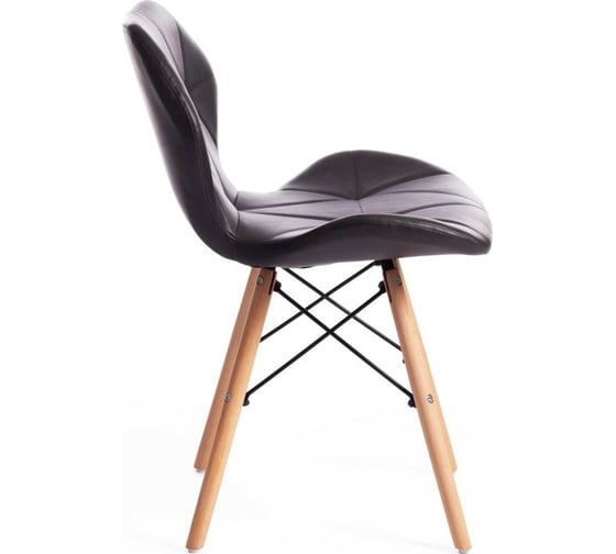 Стул Tetchair STUTTGART 74 экокожа/дерево береза/металл, 50x47x73 см, серый 22, 4 шт 15206