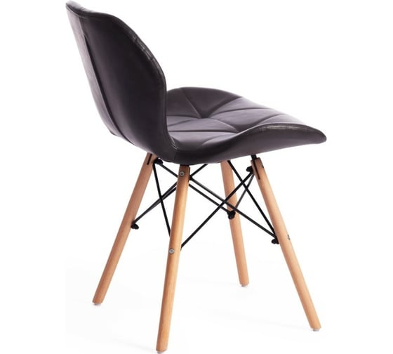 Стул Tetchair STUTTGART 74 экокожа/дерево береза/металл, 50x47x73 см, серый 22, 4 шт 15206
