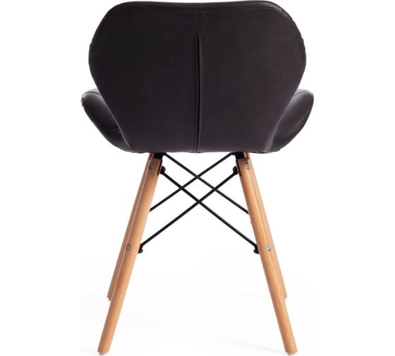 Стул Tetchair STUTTGART 74 экокожа/дерево береза/металл, 50x47x73 см, серый 22, 4 шт 15206