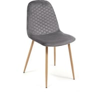 Стул Tetchair STORM 807 металл/вельвет, 46x53x87x49 см, серый/бук, G062-40, 4 шт 13439