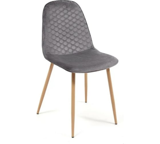 Стул Tetchair STORM 807 металл/вельвет, 46x53x87x49 см, серый/бук, G062-40, 4 шт 13439