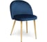Стул Tetchair MELODY 4997 металл/вельвет, 52x49x78 см, темно-синий/натуральное дерево, 4 шт 12668 1