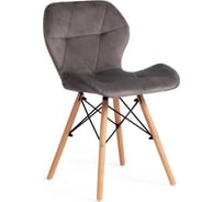 Стул Tetchair STUTTGART 74 вельвет/дерево береза/металл, 50x47x73 см, серый HLR, 4 шт 15210