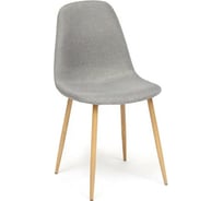 Стул Tetchair BREEZE 4724 металл/ткань, 44x48x87 см, серый/натуральное дерево, 4 шт 12671