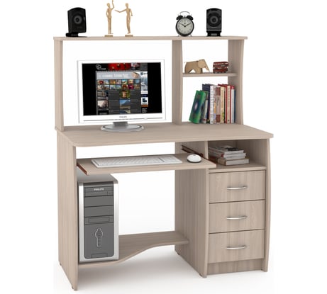 Компьютерный стол Атмосфера СК-08 шимо светлый 00-00000661