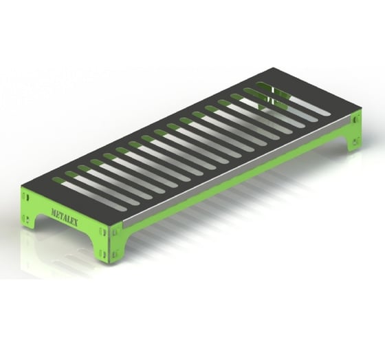 Полка для лавки ООО Металекс Metalex с комплектом траверс 350x1100 мм APL3511 1