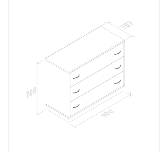 Комод ФЕЛИКС таксония медовая ПК-ОБИ-КД90Х39-В1-1077