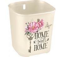 Подставка для столовых приборов с декором Phibo 128х128х137 мм, бежевый 431246507