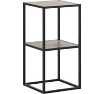 Стеллаж НАЙДИ 2, 400x400x782 мм, черный муар, ЛДСП дуб сонома LS2-553025