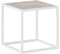 Стеллаж НАЙДИ 1, 400x400x400 мм, белый муар, ЛДСП дуб сонома LS1-533025