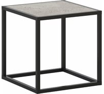 Стеллаж НАЙДИ 1, 400x400x400 мм, черный муар, ЛДСП метрополитан грей LS1-5502