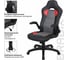 Компьютерное кресло BRABIX Skill GM-005, откидные подлокотники, экокожа, черное/красное 532496 12