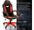 Компьютерное кресло BRABIX Blaze GM-162, TW/экокожа, черное/красное 532580 9