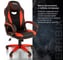 Компьютерное кресло BRABIX Blaze GM-162, TW/экокожа, черное/красное 532580 10