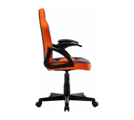 Компьютерное кресло BRABIX Shark GM-203, экокожа, черное/оранжевое 532513