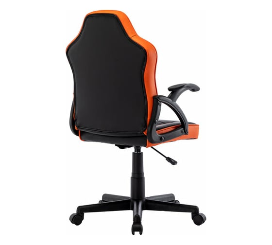 Компьютерное кресло BRABIX Shark GM-203, экокожа, черное/оранжевое 532513