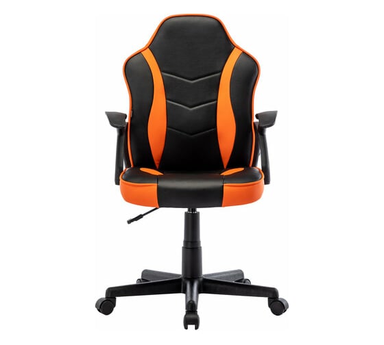 Компьютерное кресло BRABIX Shark GM-203, экокожа, черное/оранжевое 532513