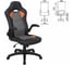 Компьютерное кресло BRABIX Skill GM-005, откидные подлокотники, экокожа, черное/оранжевое 532495 8