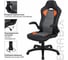 Компьютерное кресло BRABIX Skill GM-005, откидные подлокотники, экокожа, черное/оранжевое 532495 9