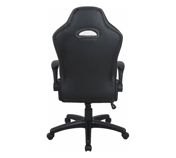 Компьютерное кресло BRABIX Skill GM-005, откидные подлокотники, экокожа, черное/желтое 532494