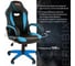 Компьютерное кресло BRABIX Blaze GM-162, TW/экокожа, черное/голубое 532578 10