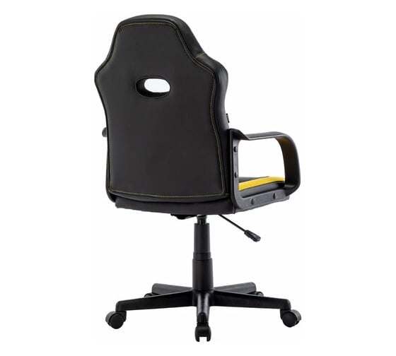 Компьютерное кресло BRABIX Stripe GM-202, экокожа, черное/желтое 532510