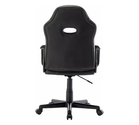 Компьютерное кресло BRABIX Stripe GM-202, экокожа, черное/желтое 532510