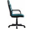 Компьютерное кресло BRABIX Stripe GM-202, экокожа, черное/голубое 532509 2
