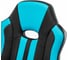 Компьютерное кресло BRABIX Stripe GM-202, экокожа, черное/голубое 532509 11