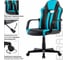 Компьютерное кресло BRABIX Stripe GM-202, экокожа, черное/голубое 532509 14