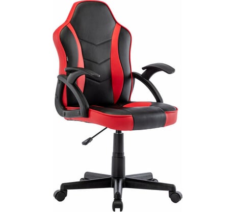 Компьютерное кресло BRABIX Shark GM-203, экокожа, черное/красное 532512