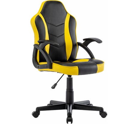 Компьютерное кресло BRABIX Shark GM-203, экокожа, черное/желтое 532514