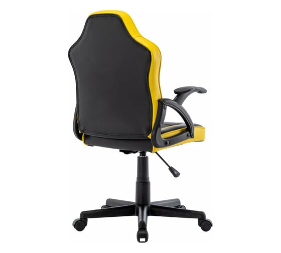 Компьютерное кресло BRABIX Shark GM-203, экокожа, черное/желтое 532514