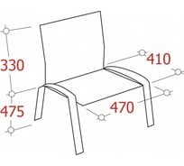 Easy chair стул офисный изо с 11 черный ткань металл хромированный 1280111