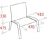 Стул Easy Chair FA Rio хром серая ткань 1397326 4