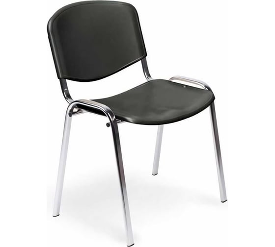 Стул Easy Chair FA Rio хром кожзам черный 1397324