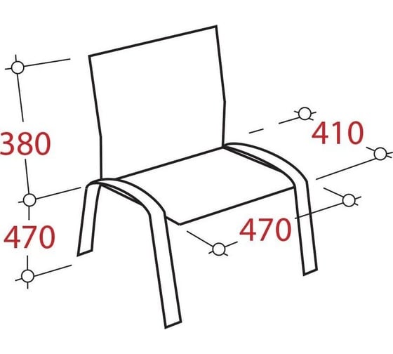 Стул Easy Chair FA Rio хром кожзам черный 1397324