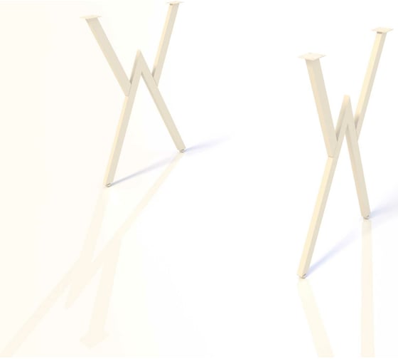 Подстолье для стола, столешницы Точка Роста белое, в комплекте 2 шт, ПДС 007 -10 белый 1399157 1