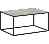 Журнальный стол НАЙДИ с ЛДСП, черный муар, ЛДСП метрополитан грей LTD-5502