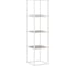 Стеллаж НАЙДИ 4, 400x400x1546 мм, белый муар, ЛДСП дуб сонома LS4-533025 1