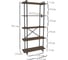 Стеллаж Металл-Завод GUTTA 196x92x34x5 коричневый/черный GS19692345B2 5
