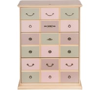 Комод BOGACHO Пандора 4 кремового цвета 11400/акварель