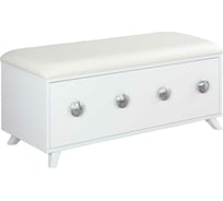 Банкетка BOGACHO Heri-2 белого цвета 14023/белый