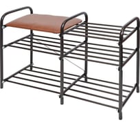 Этажерка для обуви Nika ЛЮКС 3 медный антик ЭТЛ3/А