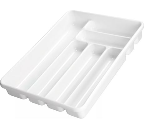 Лоток для столовых приборов COSMOPLAST 6-ти местный, 40x30x6 см, пластик, цвет ассорти 2142