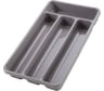 Лоток для столовых приборов COSMOPLAST 4-х местный, 31x18x4.5 см, пластик, цвет ассорти 2014