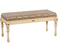 Банкетка BOGACHO Классика 2 бежевего цвета Флора Беж 17105/бежевый