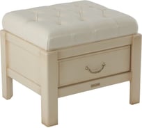 Банкетка BOGACHO Лотос 4 молочного цвета 11099/молочный