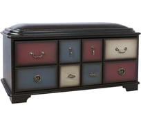 Банкетка BOGACHO Пандора 2 с обувницей коричневого цвета 11534/микс